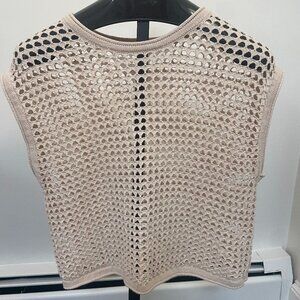 Steve Madden crochet sweater vest size L